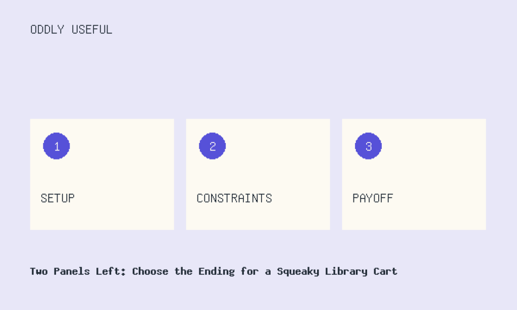 SETUP, CONSTRAINTS, PAYOFF